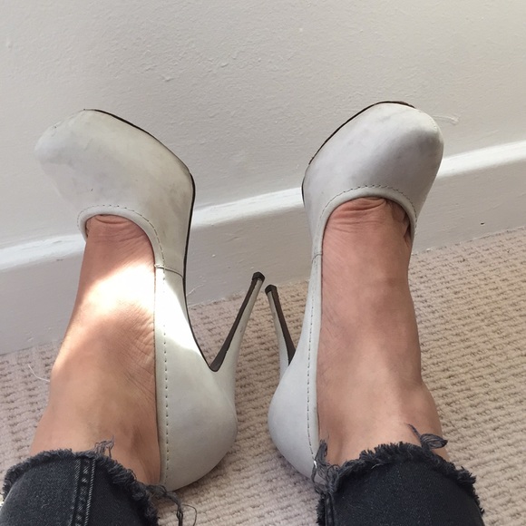 Aldo Shoes | Aldo Used Platform Heels Sexy White Leather Cute | Poshmark